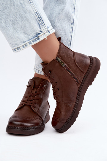 Botines cálidos para mujer Vinceza 107249 marrones 2