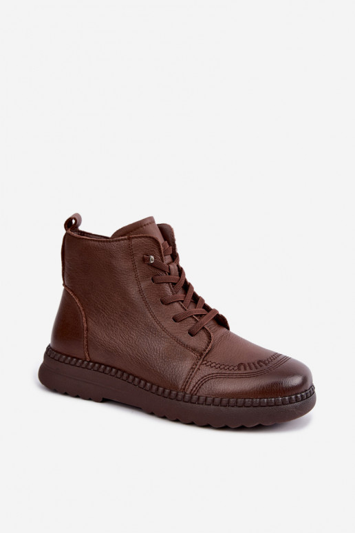 Botines cálidos para mujer Vinceza 107249 marrones