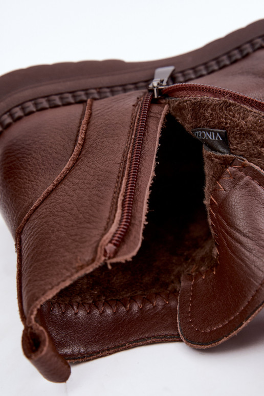 Botines cálidos para mujer Vinceza 107249 marrones