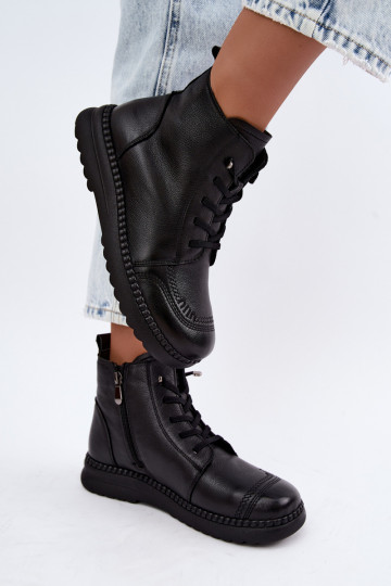 Botines cálidos para mujer Vinceza 107249 negros