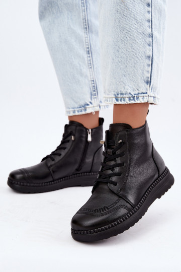 Botines cálidos para mujer Vinceza 107249 negros 2