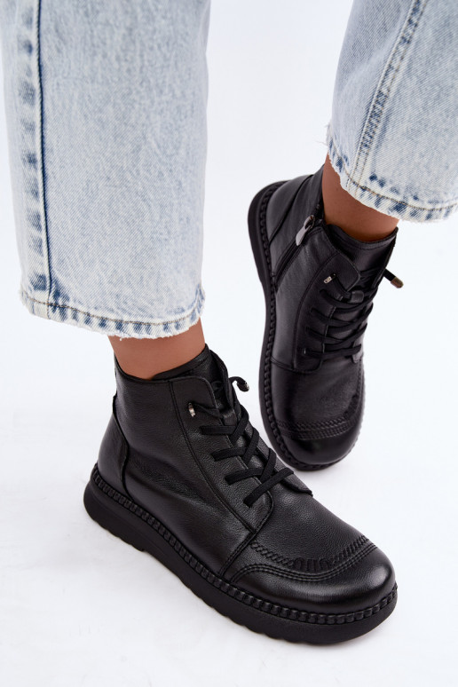 Botines cálidos para mujer Vinceza 107249 negros