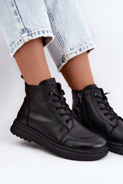Botines cálidos para mujer Vinceza 107249 negros