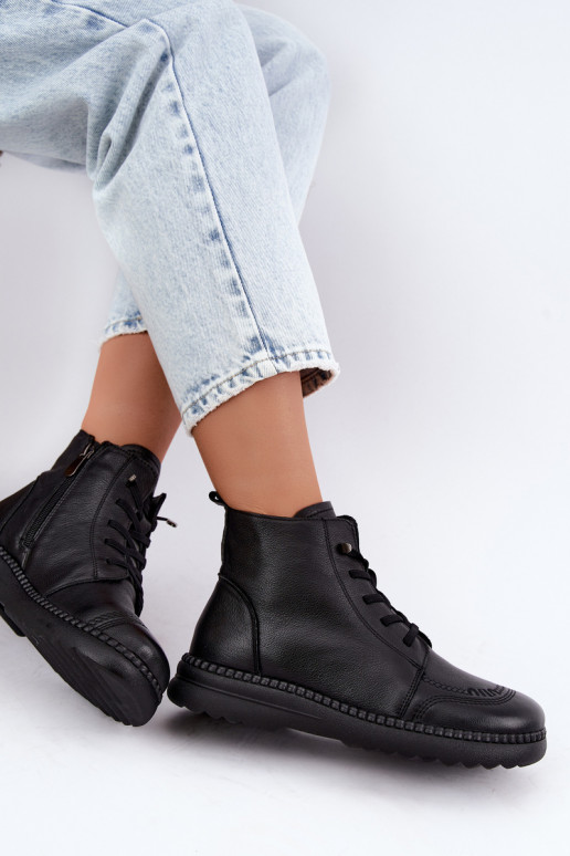 Botines cálidos para mujer Vinceza 107249 negros