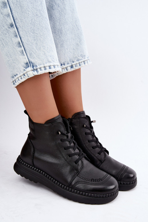 Botines cálidos para mujer Vinceza 107249 negros