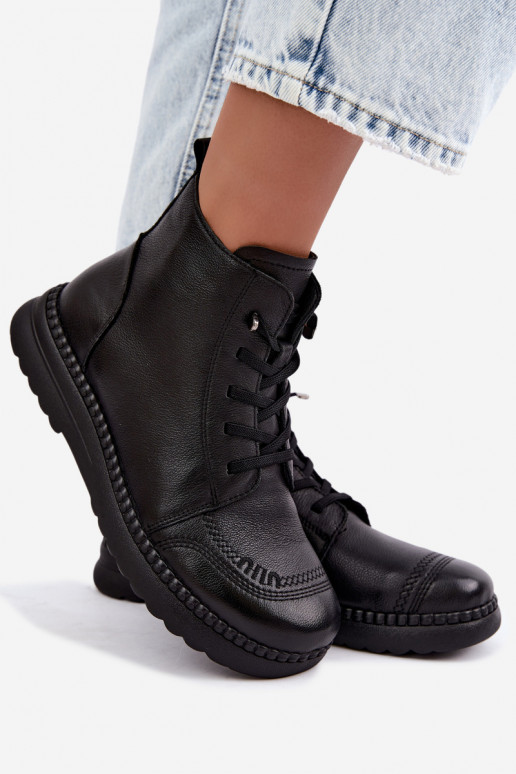 Botines cálidos para mujer Vinceza 107249 negros