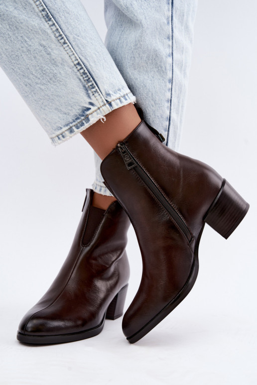 Botines aislados Klocke Vinceza 58654 en color chocolate