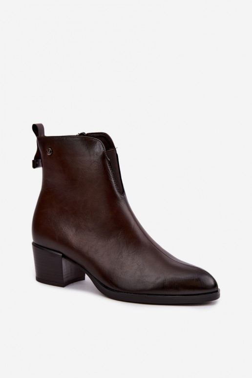 Botines aislados Klocke Vinceza 58654 en color chocolate