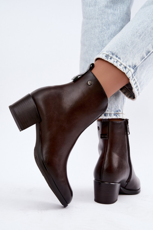 Botines aislados Klocke Vinceza 58654 en color chocolate