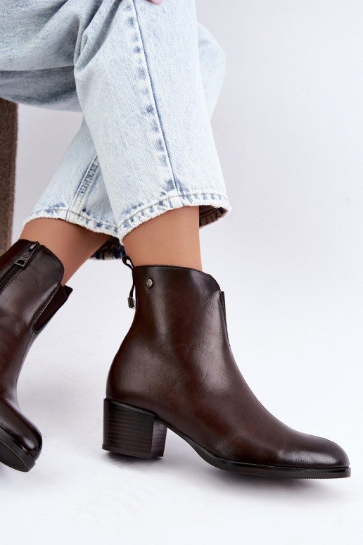 Botines aislados Klocke Vinceza 58654 en color chocolate