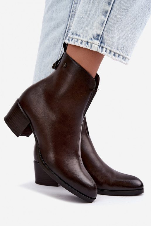 Botines aislados Klocke Vinceza 58654 en color chocolate