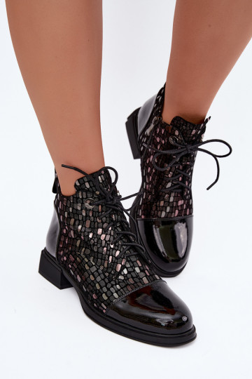 Botas aisladas para mujer de ante sintético D&A LZ62-2030 negras