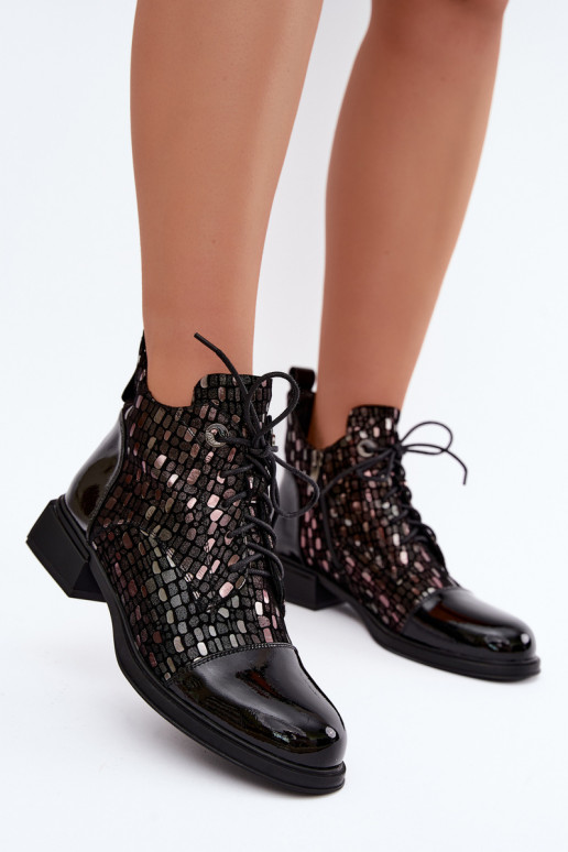 Botas aisladas para mujer de ante sintético D&A LZ62-2030 negras