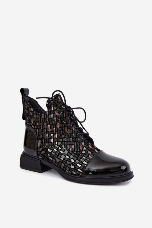 Botas aisladas para mujer de ante sintético D&A LZ62-2030 negras