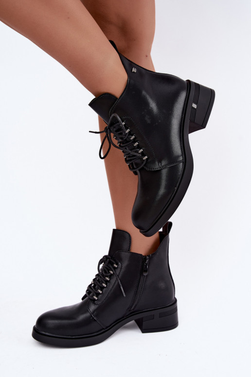 Botines aislados de cuero sintético Klocke T.Sokolski Z26-288 negros