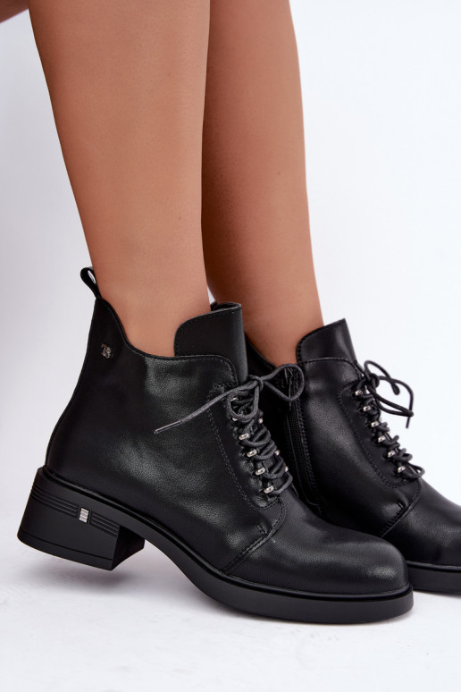 Botines aislados de cuero sintético Klocke T.Sokolski Z26-288 negros