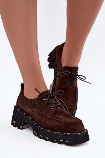 Botas de mujer de ante sintético Klocke Artiker 59C0276 chocolate