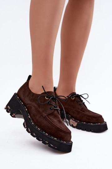 Botas de mujer de ante sintético Klocke Artiker 59C0276 chocolate 2