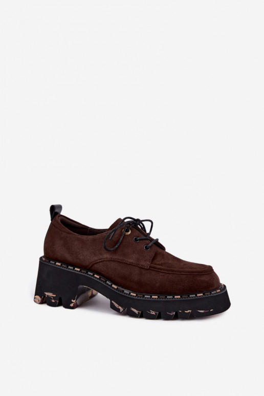 Botas de mujer de ante sintético Klocke Artiker 59C0276 chocolate