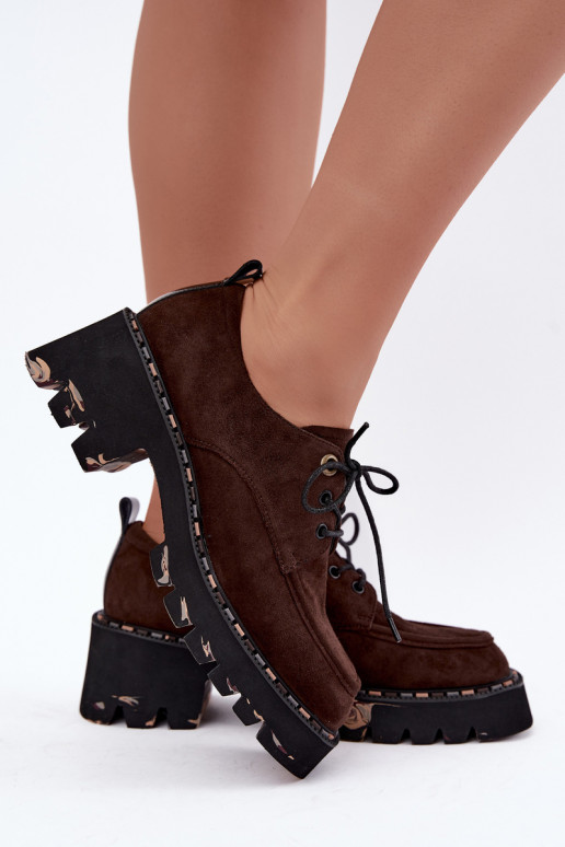 Botas de mujer de ante sintético Klocke Artiker 59C0276 chocolate