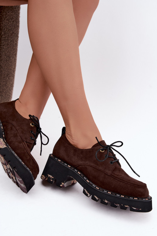 Botas de mujer de ante sintético Klocke Artiker 59C0276 chocolate