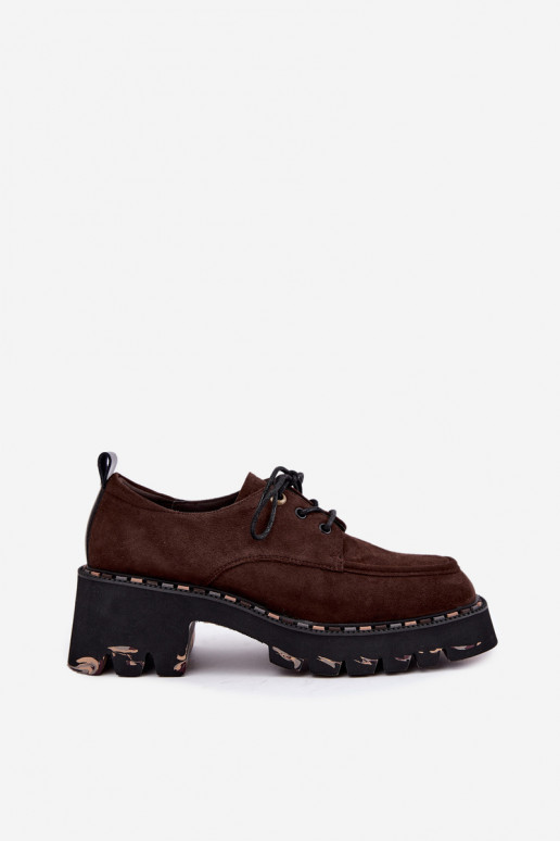 Botas de mujer de ante sintético Klocke Artiker 59C0276 chocolate
