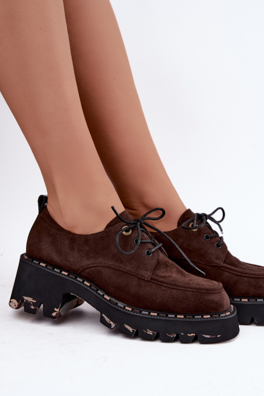 Botas de mujer de ante sintético Klocke Artiker 59C0276 chocolate