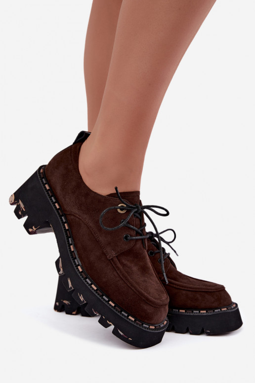 Botas de mujer de ante sintético Klocke Artiker 59C0276 chocolate