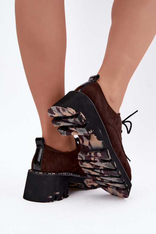 Botas de mujer de ante sintético Klocke Artiker 59C0276 chocolate