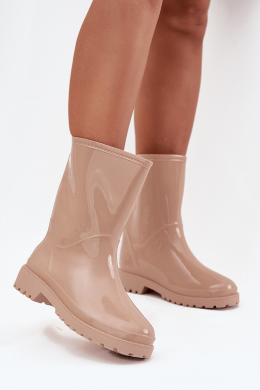 Botas de goma para mujer en color arena Elvara