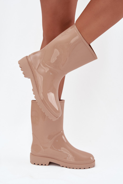 Botas de goma para mujer en color arena Elvara