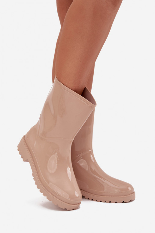 Botas de goma para mujer en color arena Elvara