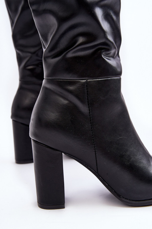 Botas negras de mujer hasta la rodilla con tacones Fiminna