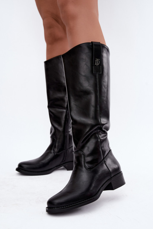 Botas altas cálidas negras Ilorelia