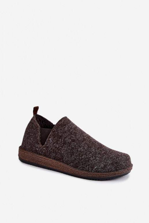 Zapatos de casa para mujer Inblu NL000013 marrón oscuro