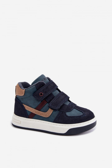 Zapatillas de deporte para niños en azul oscuro Bartek 8801216