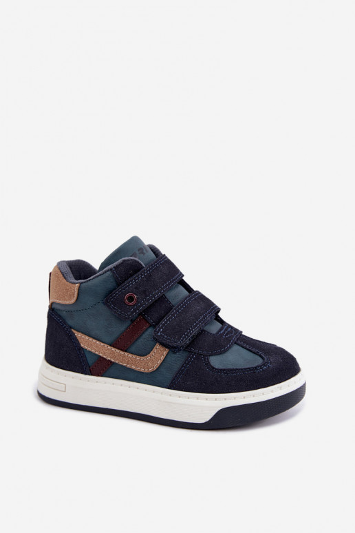 Zapatillas de deporte para niños en azul oscuro Bartek 8801216