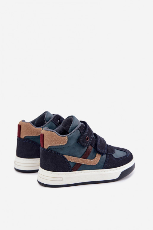 Zapatillas de deporte para niños en azul oscuro Bartek 8801216