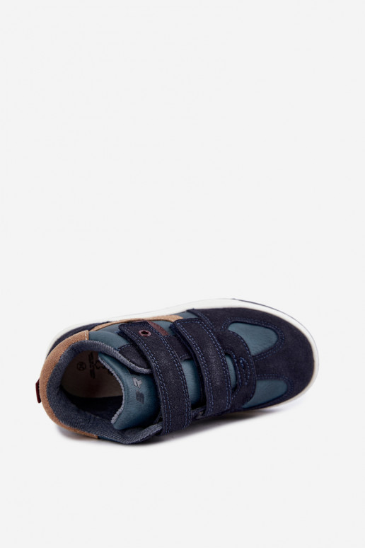 Zapatillas de deporte para niños en azul oscuro Bartek 8801216