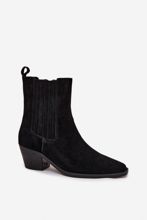 Botines de ante sintético con aislamiento interior, en negro Arelia