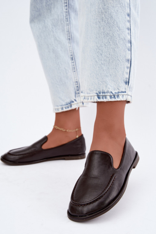 Mocasines para mujer en color chocolate Mireliah