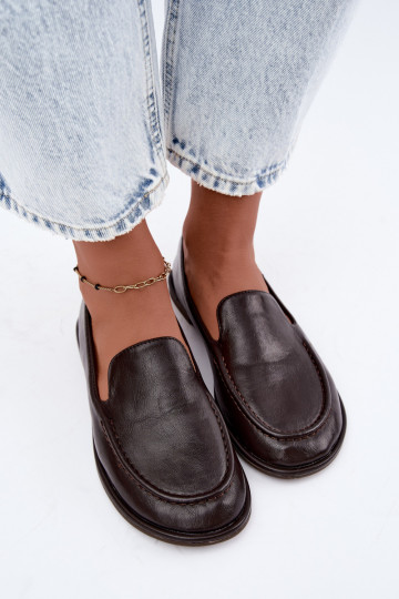 Mocasines para mujer en color chocolate Mireliah 2