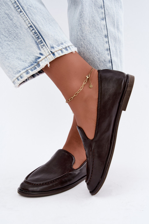 Mocasines para mujer en color chocolate Mireliah