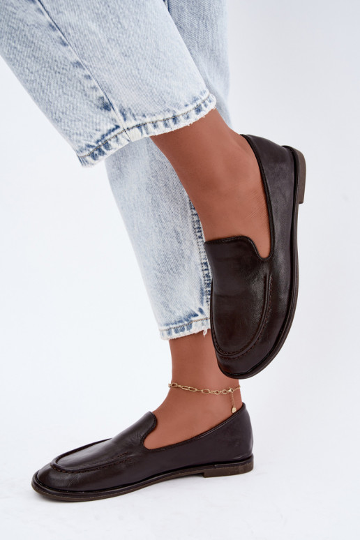 Mocasines para mujer en color chocolate Mireliah
