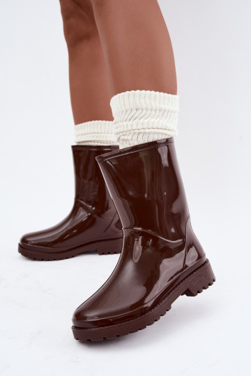 Botas de goma para mujer en color marrón oscuro Elvara 2