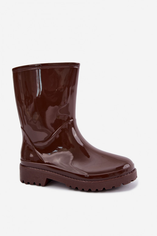 Botas de goma para mujer en color marrón oscuro Elvara