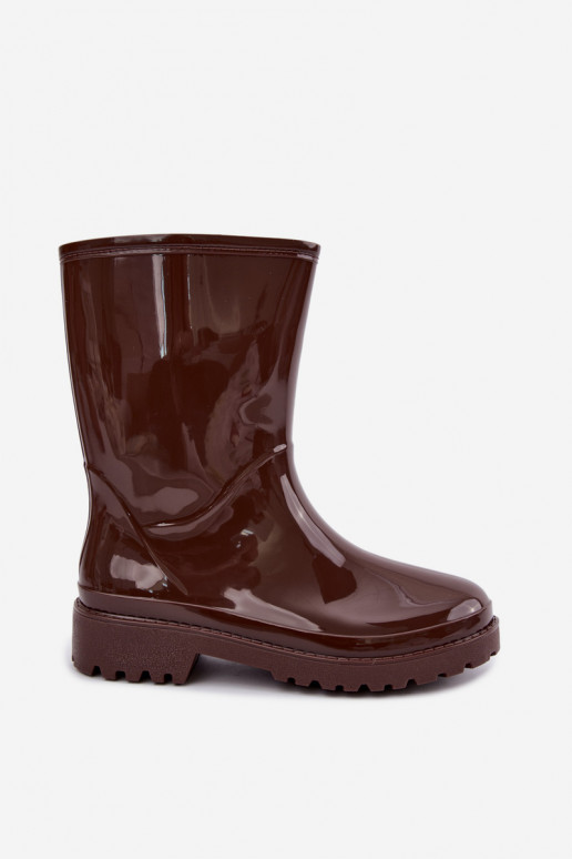 Botas de goma para mujer en color marrón oscuro Elvara
