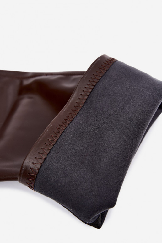 Botas altas de chocolate con tacón Primelle