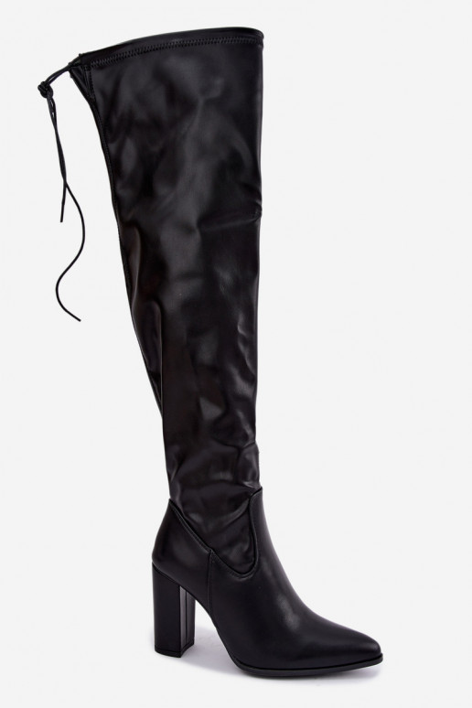 Botas altas negras con tacón Primelle