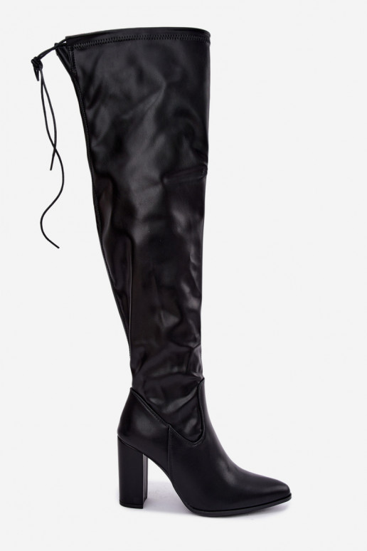Botas altas negras con tacón Primelle